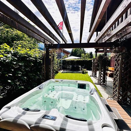 The Swiss Paradise 2 Apartment With Garden, Whirlpool, And Mountain Panorama Wirzweli Exteriör bild