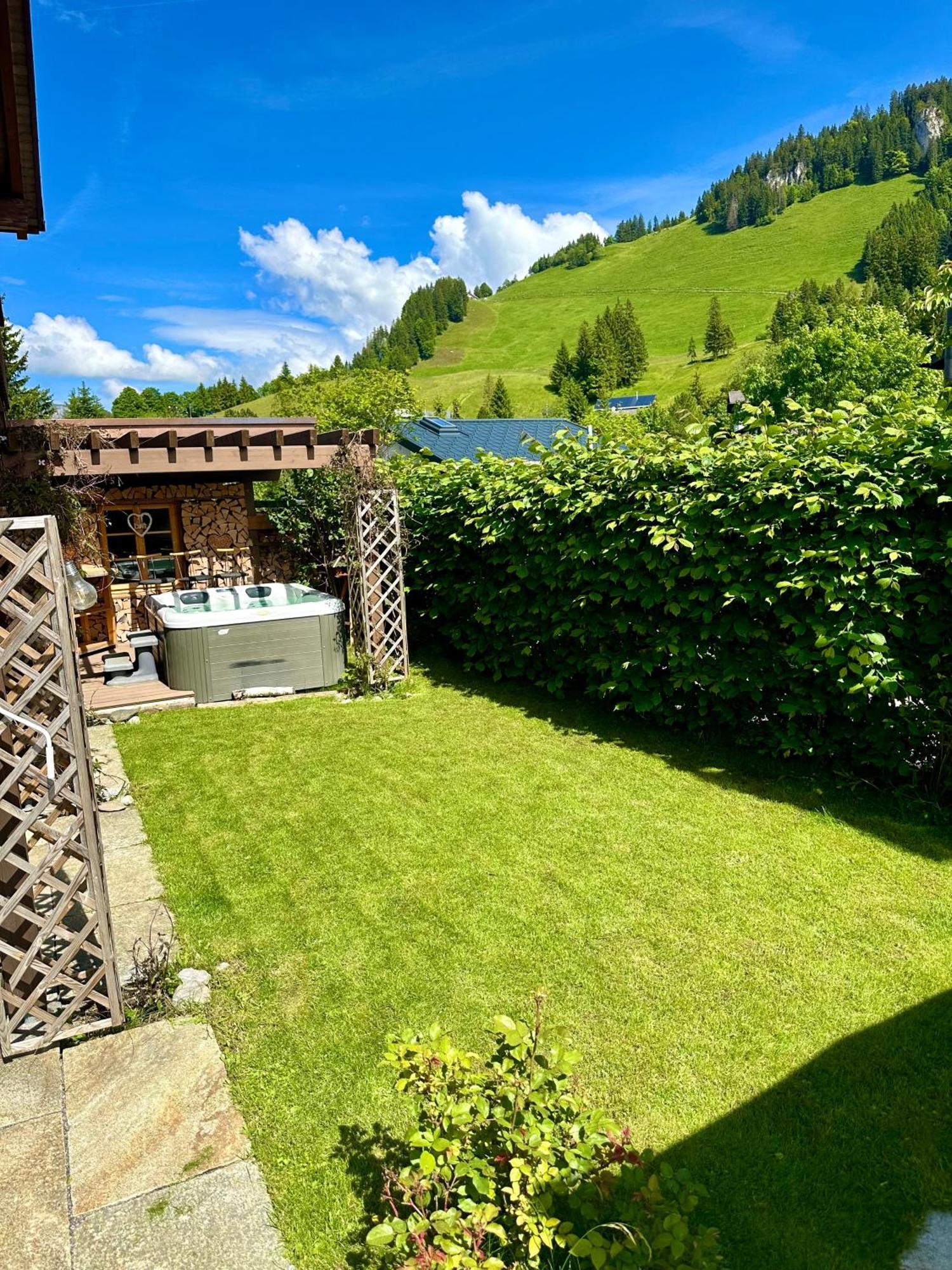The Swiss Paradise 2 Apartment With Garden, Whirlpool, And Mountain Panorama Wirzweli Exteriör bild