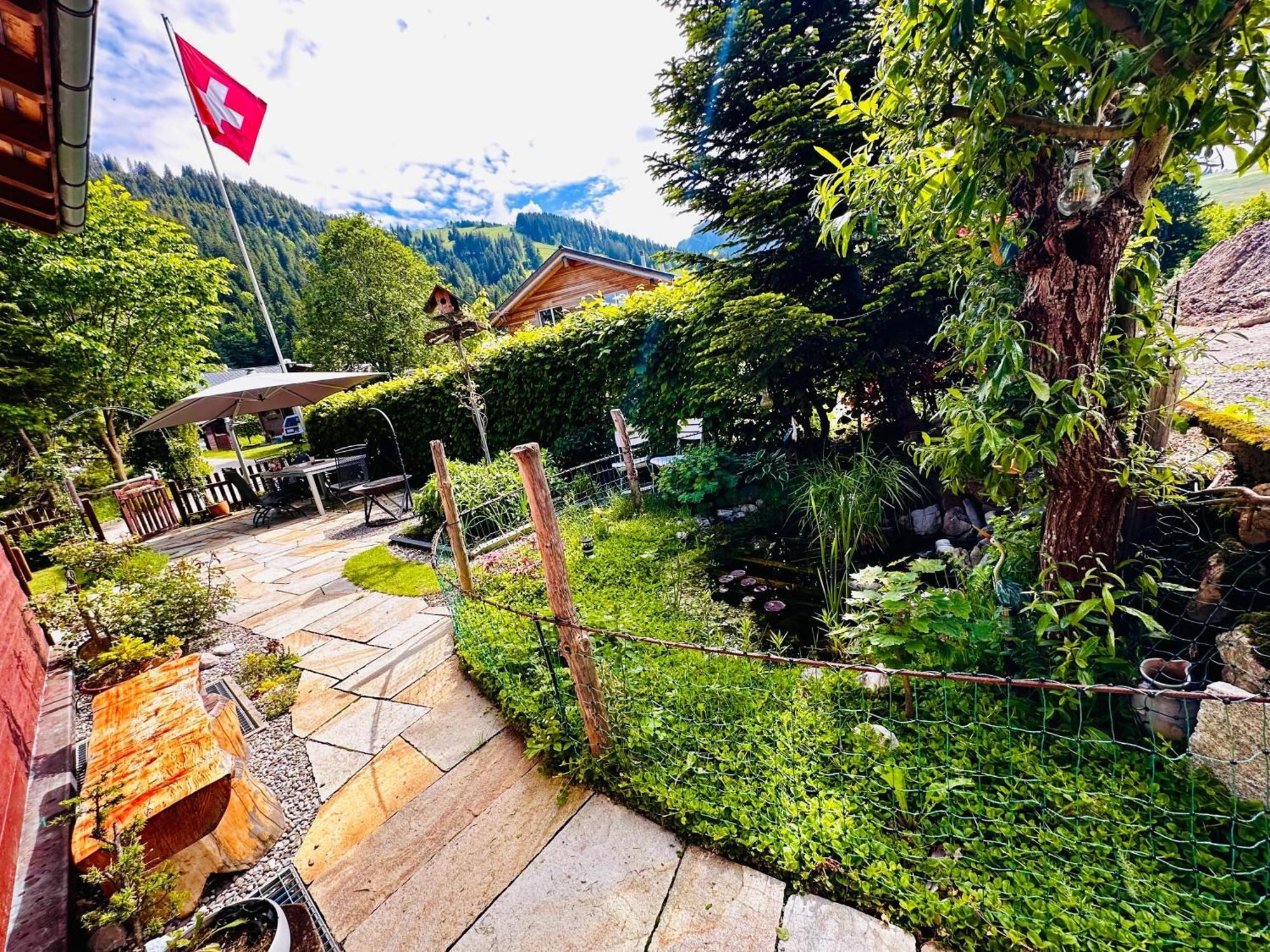 The Swiss Paradise 2 Apartment With Garden, Whirlpool, And Mountain Panorama Wirzweli Exteriör bild